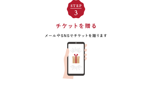 STEP3 チケットを贈る