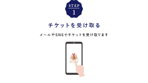 STEP1 チケットを受け取る