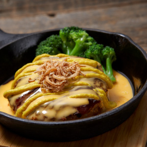 BBQチェダーチーズハンバーグ