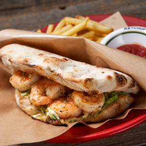 ガーリックシュリンプサンド